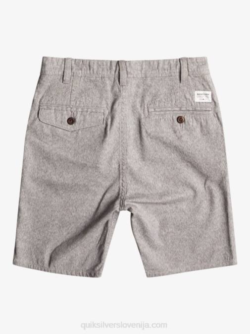 Quiksilver PJ4H2286 fantje svetlo sivo resje 8-16 kratke hlače chino za vsak dan 17