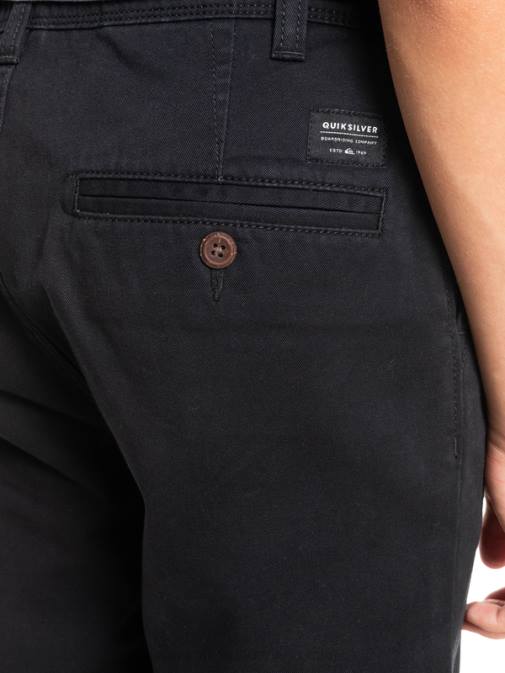 Quiksilver PJ4H2287 fantje Črna 8-16 kratke hlače chino za vsak dan 17