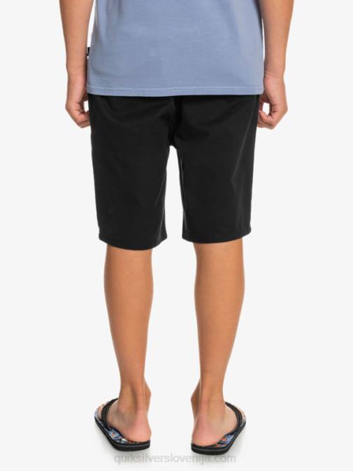 Quiksilver PJ4H2287 fantje Črna 8-16 kratke hlače chino za vsak dan 17