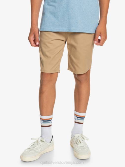 Quiksilver PJ4H2288 fantje kadilo 8-16 kratke hlače chino za vsak dan 17