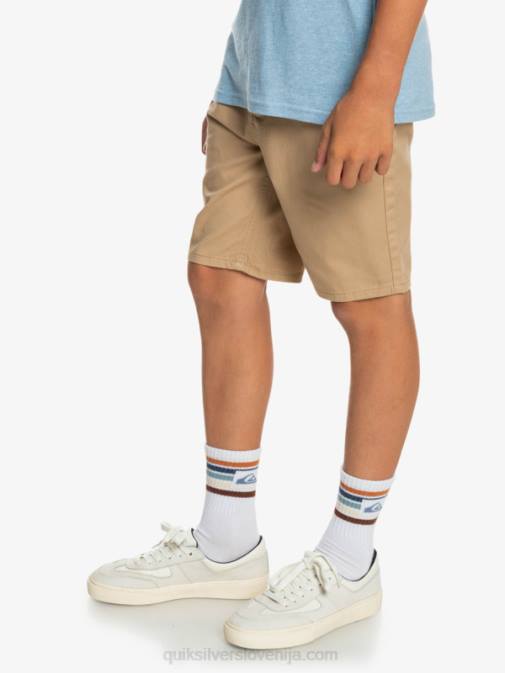 Quiksilver PJ4H2288 fantje kadilo 8-16 kratke hlače chino za vsak dan 17