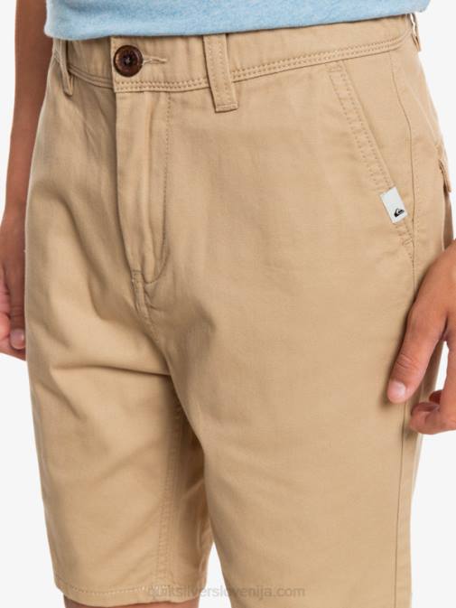 Quiksilver PJ4H2288 fantje kadilo 8-16 kratke hlače chino za vsak dan 17