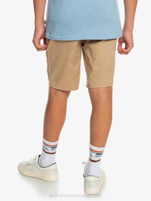 Quiksilver PJ4H2288 fantje kadilo 8-16 kratke hlače chino za vsak dan 17