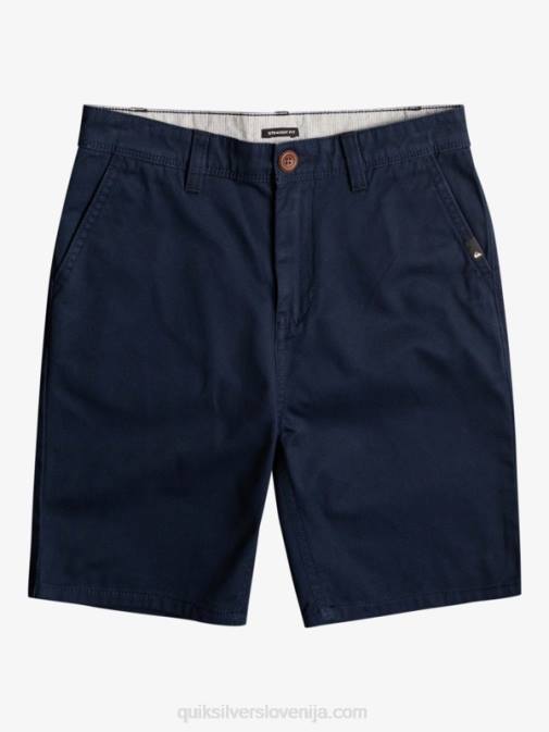 Quiksilver PJ4H2289 fantje mornarsko modri blazer 8-16 kratke hlače chino za vsak dan 17