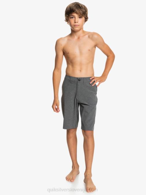 Quiksilver PJ4H2313 fantje Črna 8-16 union heather amphibian 19 hibridne kratke hlače