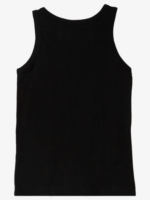 Quiksilver PJ4H2263 fantje Črna Majica brez rokavov 2-7 z elegantnim okvirjem