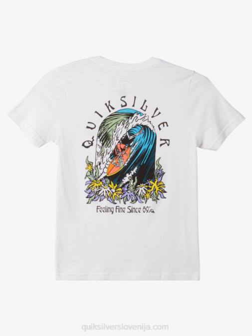 Quiksilver PJ4H1939 fantje bela 8-16 originalna majica s sodom