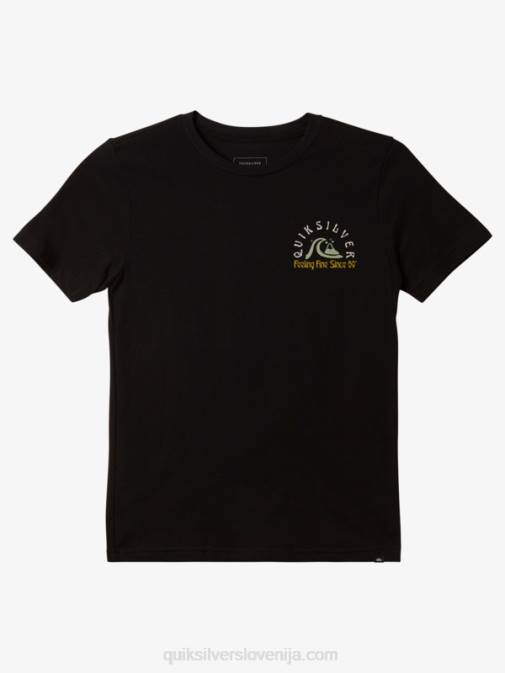 Quiksilver PJ4H1940 fantje Črna 8-16 originalna majica s sodom