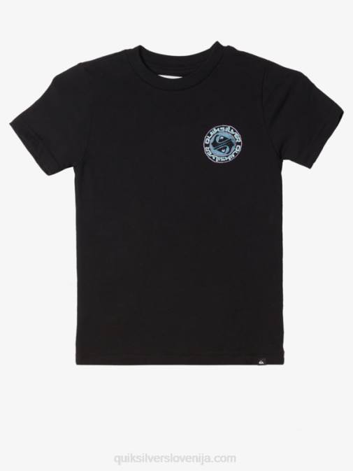 Quiksilver PJ4H1952 fantje Črna Majica 2-7 slanih zgodb