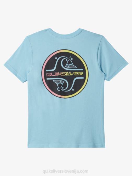 Quiksilver PJ4H1955 fantje modro nebo 8-16 jedrna majica z mehurčki