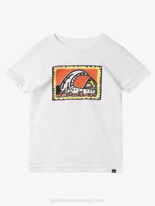 Quiksilver PJ4H1960 fantje bela 2-7 rad dediščina majica