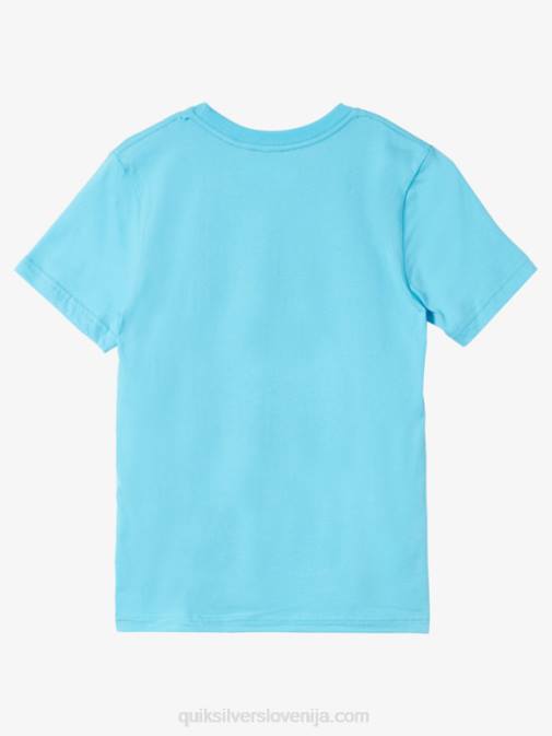 Quiksilver PJ4H1962 fantje rečno modra Majica z logotipom 8-16 comp