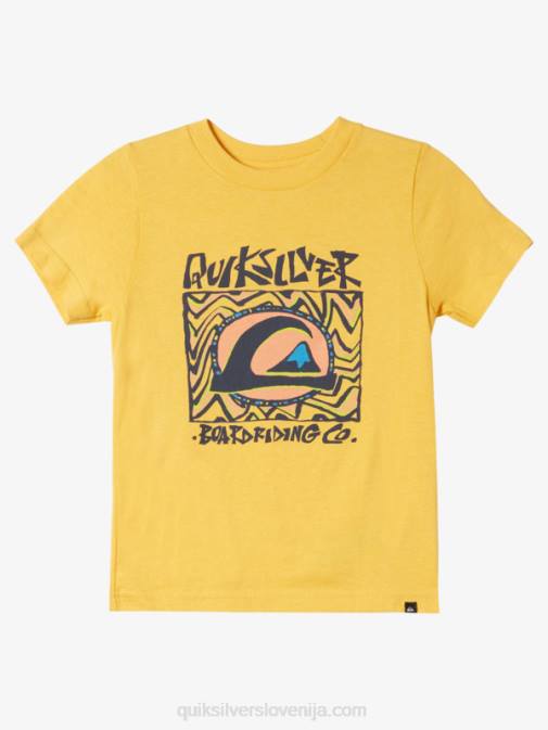 Quiksilver PJ4H1964 fantje rumenjak rumen 2-7 midnight sončna majica
