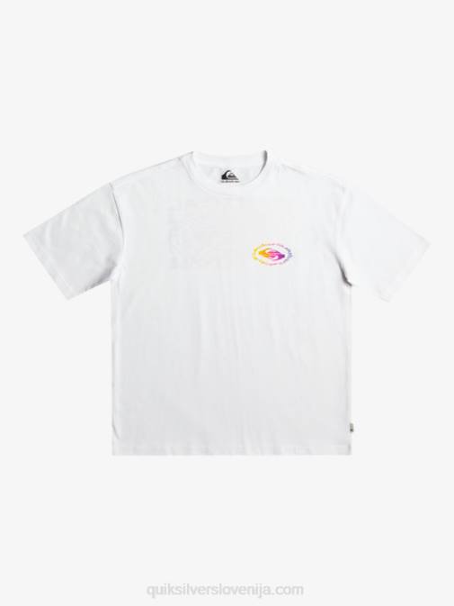 Quiksilver PJ4H1967 fantje bela Majica z radikalno zastavo 8-16