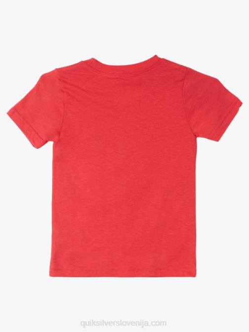 Quiksilver PJ4H1968 fantje rdeča z visokim tveganjem 2-7 sprana majica