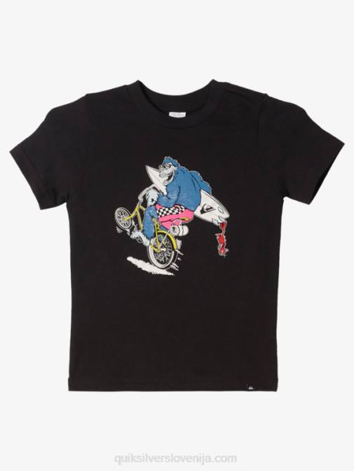 Quiksilver PJ4H1972 fantje Črna Majica s kratkimi rokavi 2-7 wheelin