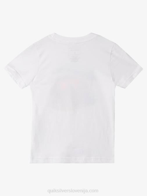 Quiksilver PJ4H1973 fantje bela 2-7 dvojno parkirana majica s kratkimi rokavi