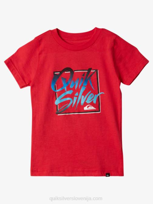 Quiksilver PJ4H1976 fantje rdeča z visokim tveganjem 2-7 majica na poletni občutek