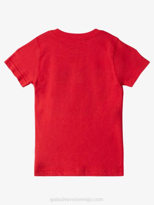 Quiksilver PJ4H1976 fantje rdeča z visokim tveganjem 2-7 majica na poletni občutek