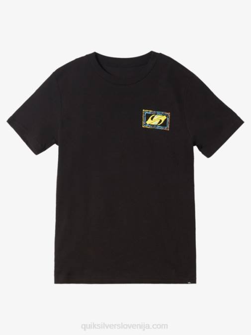 Quiksilver PJ4H1981 fantje Črna 8-16 echoed beat t-shirt