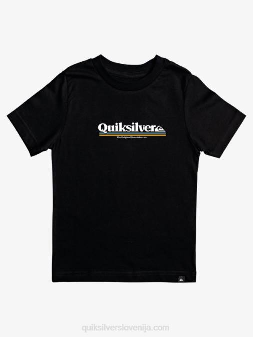 Quiksilver PJ4H2091 fantje Črna Majica 8-16 med vrsticami