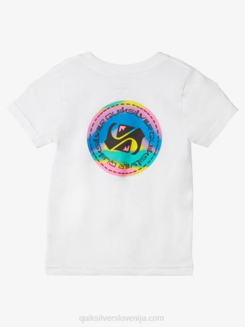 Quiksilver PJ4H2094 fantje bela 2-7 barvna majica s kratkimi rokavi