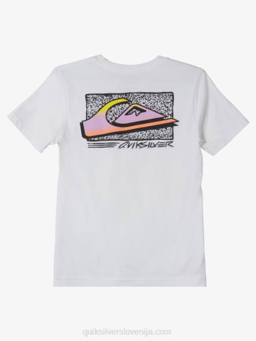 Quiksilver PJ4H2123 fantje bela 8-16 retro fade majica s kratkimi rokavi