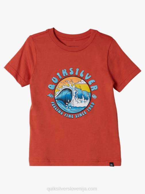 Quiksilver PJ4H2128 fantje meka pomaranča Majica s kratkimi rokavi 2-7 light tunnel