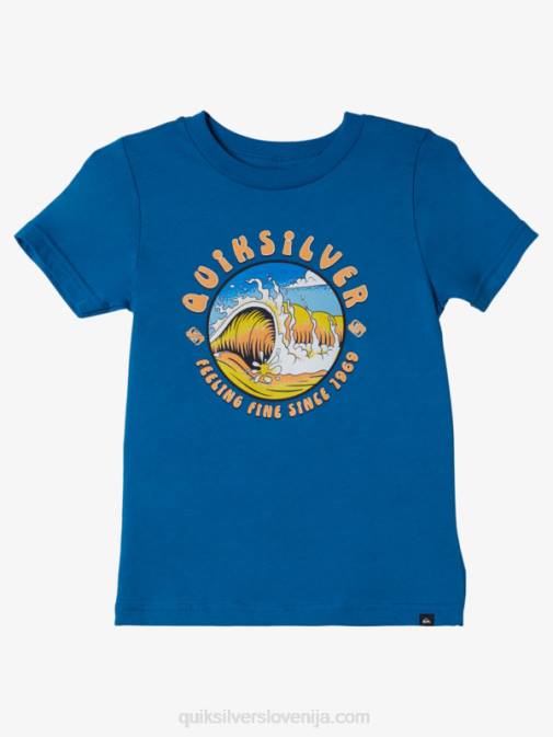 Quiksilver PJ4H2129 fantje dihalka modra Majica s kratkimi rokavi 2-7 light tunnel