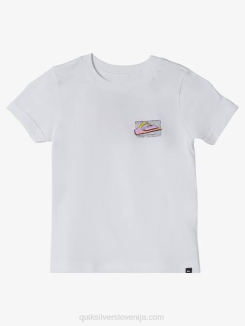 Quiksilver PJ4H2145 fantje bela 2-7 retro fade majica