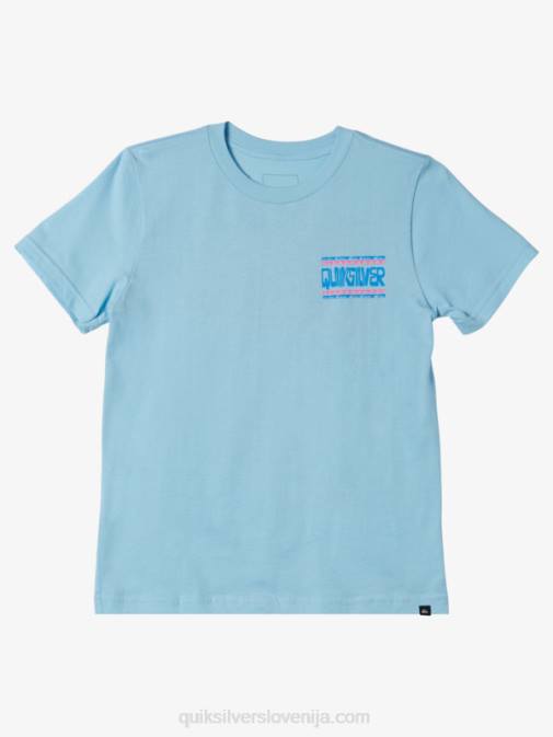Quiksilver PJ4H2154 fantje modro nebo Majica z 8-16 deformiranimi okvirji