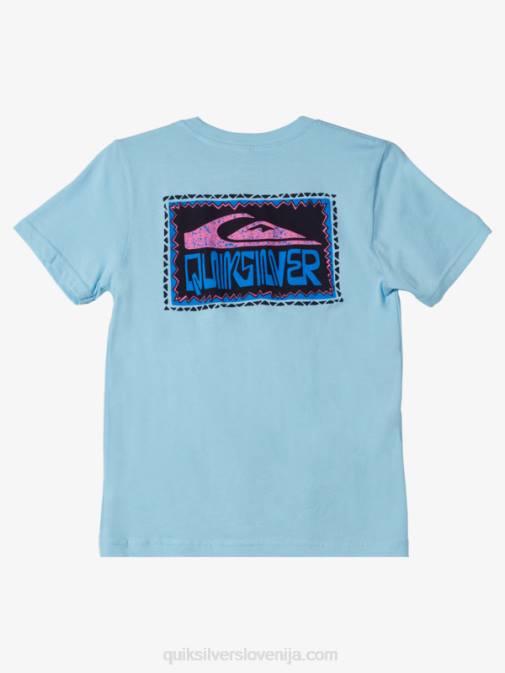 Quiksilver PJ4H2154 fantje modro nebo Majica z 8-16 deformiranimi okvirji