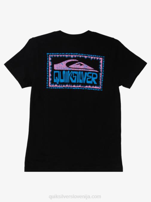 Quiksilver PJ4H2156 fantje Črna Majica z 8-16 deformiranimi okvirji
