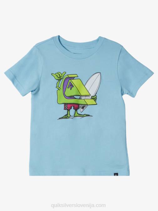 Quiksilver PJ4H2160 fantje modro nebo 2-7 majica s prijateljem na deskanju