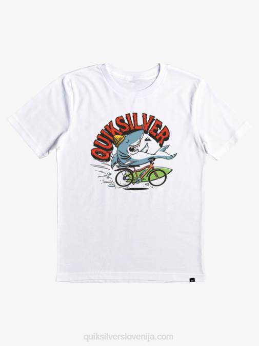 Quiksilver PJ4H2170 fantje bela Majica s kratkimi rokavi 2-7 at risks