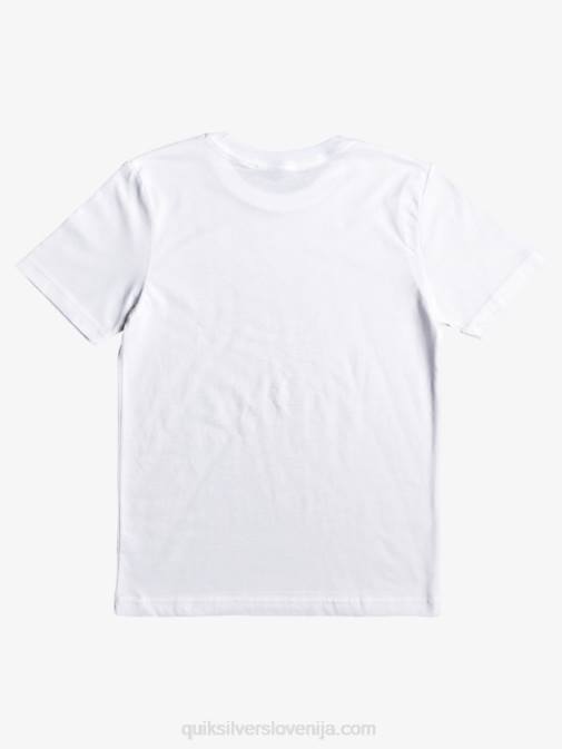 Quiksilver PJ4H2170 fantje bela Majica s kratkimi rokavi 2-7 at risks
