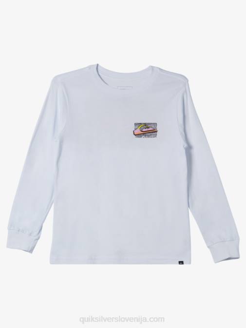 Quiksilver PJ4H2192 fantje bela 8-16 retro fade majica s kratkimi rokavi
