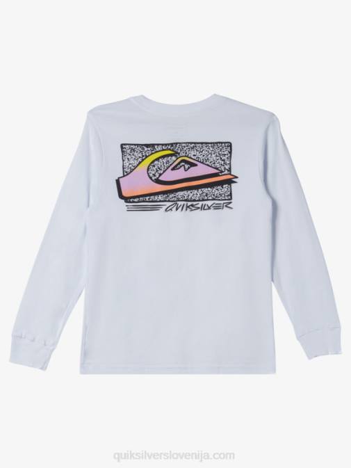 Quiksilver PJ4H2192 fantje bela 8-16 retro fade majica s kratkimi rokavi