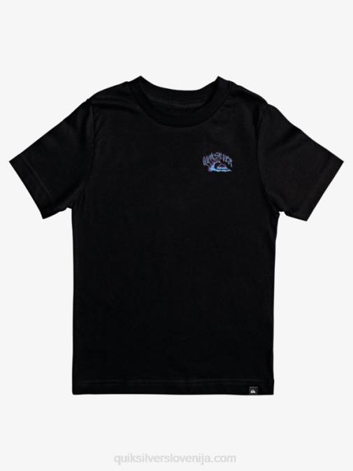 Quiksilver PJ4H2230 fantje Črna Majica s kratkimi rokavi 8-16 waves guardian