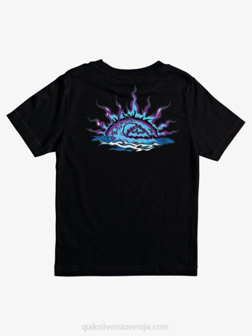 Quiksilver PJ4H2230 fantje Črna Majica s kratkimi rokavi 8-16 waves guardian