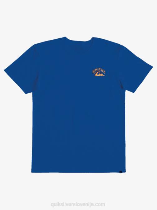 Quiksilver PJ4H2231 fantje dihalka modra Majica s kratkimi rokavi 8-16 waves guardian
