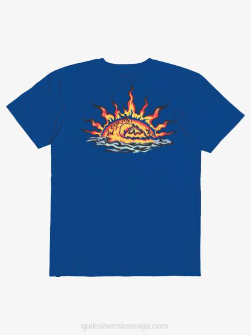 Quiksilver PJ4H2231 fantje dihalka modra Majica s kratkimi rokavi 8-16 waves guardian