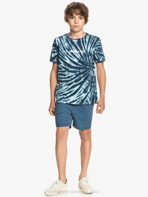 Quiksilver PJ4H2311 fantje zračno modra 8-16 omni majica
