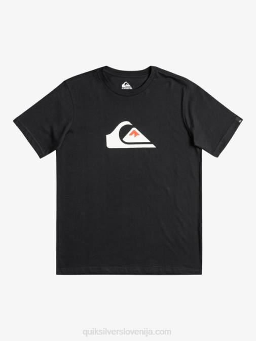 Quiksilver PJ4H2317 fantje Črna logo comp - majica s kratkimi rokavi