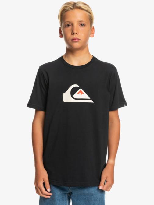 Quiksilver PJ4H2317 fantje Črna logo comp - majica s kratkimi rokavi
