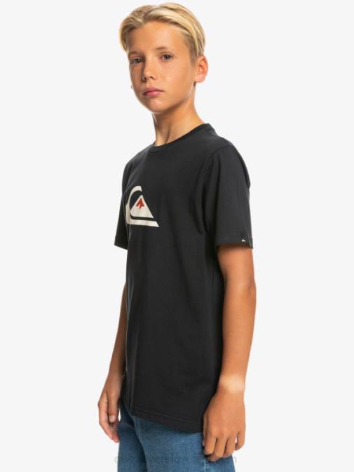 Quiksilver PJ4H2317 fantje Črna logo comp - majica s kratkimi rokavi
