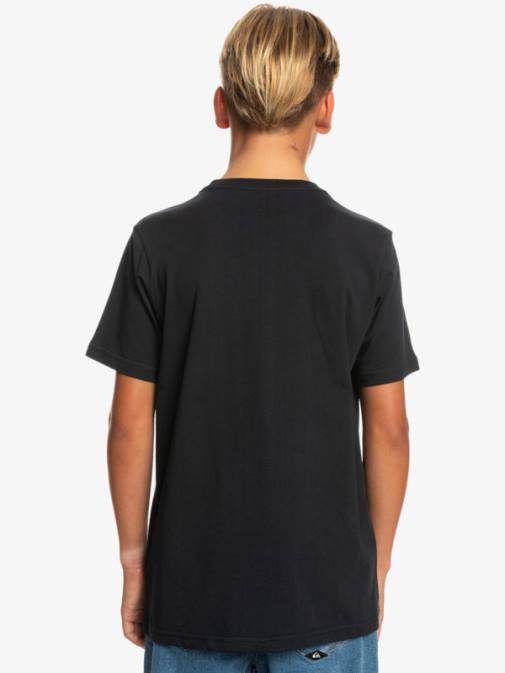 Quiksilver PJ4H2317 fantje Črna logo comp - majica s kratkimi rokavi