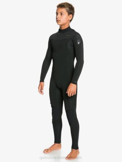 Quiksilver PJ4H2188 fantje Črna 8-16 4/3mm seje l/sl fullsuit