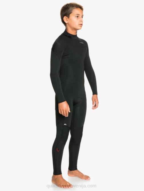 Quiksilver PJ4H2188 fantje Črna 8-16 4/3mm seje l/sl fullsuit