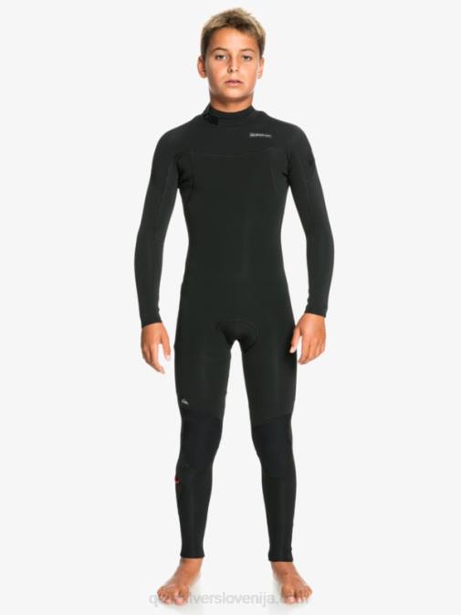 Quiksilver PJ4H2194 fantje Črna 8-16 3/2 mm sej l/sl polna obleka